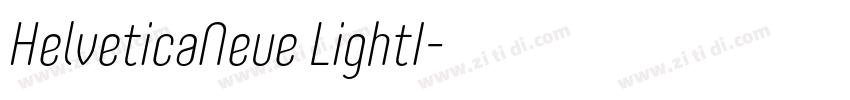 HelveticaNeue LightI字体转换